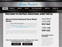 Tablet Screenshot of centralindustrialkc.com